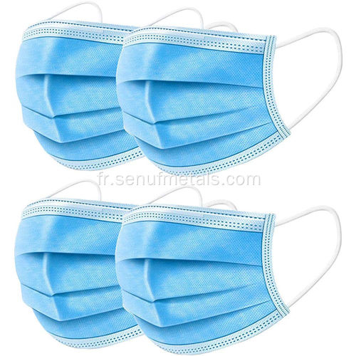 50 pièces masque médical à livraison rapide 3 couches de tissu Meltblown empêchent les masques médicaux